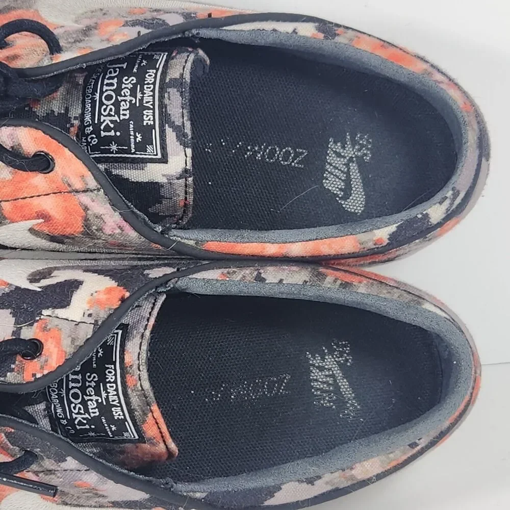 Nike Zoom SB Stefan Janoski Zoom Digi Floral Orange Mens Size 11 482972-908 Used